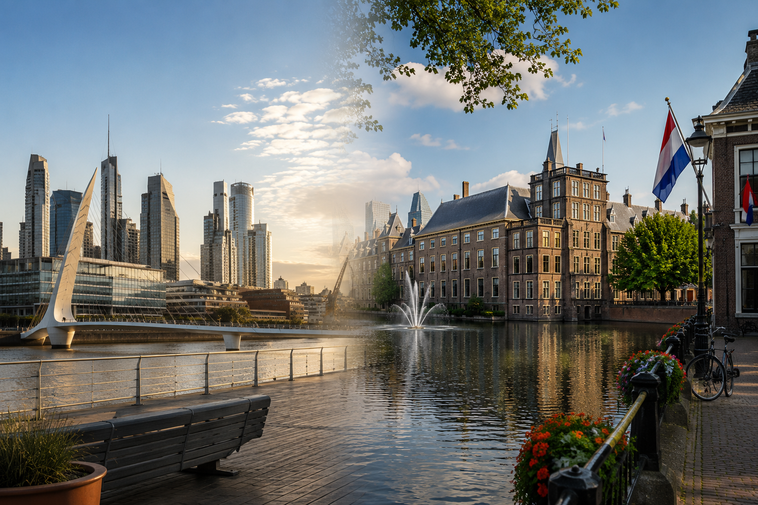 Rotterdam - Distrito empresarial y arquitectura urbana
